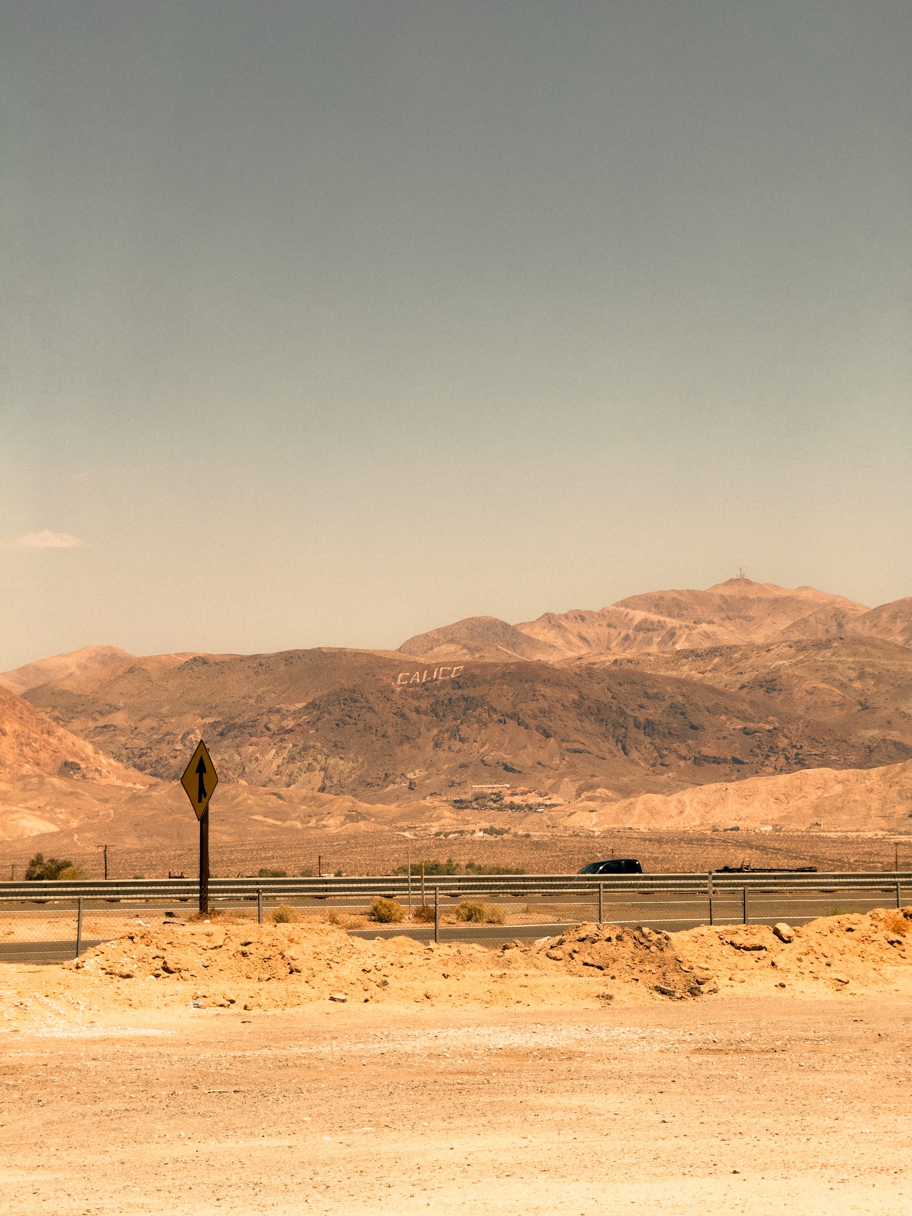 Desert highway near Death Valley National Park