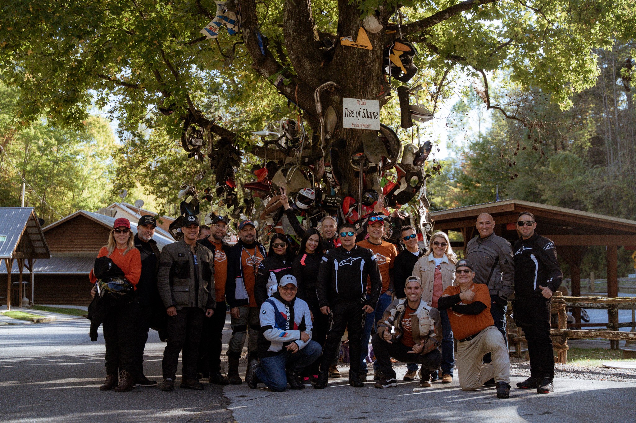 Group at the Tree of Shame, Deals Gap