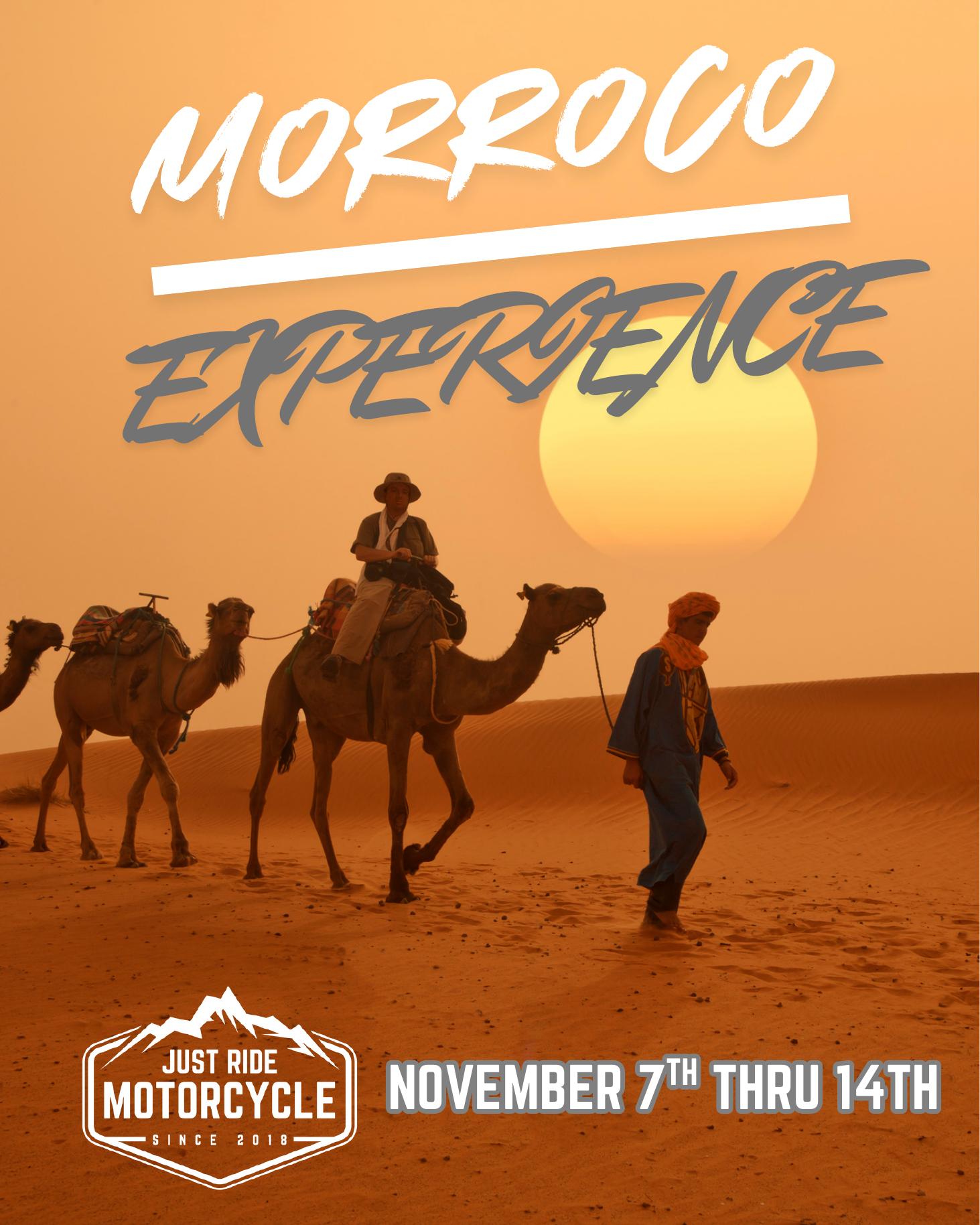 Camel caravan at sunset