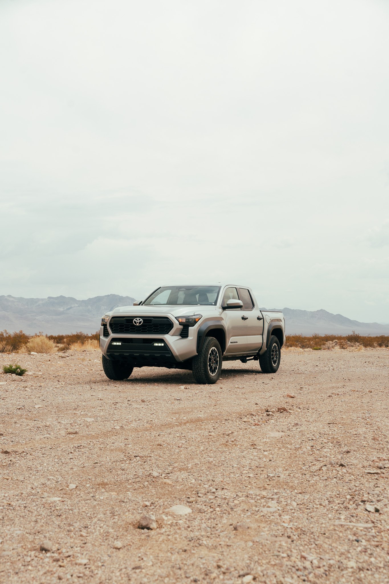 Just Ride support truck out in the desert